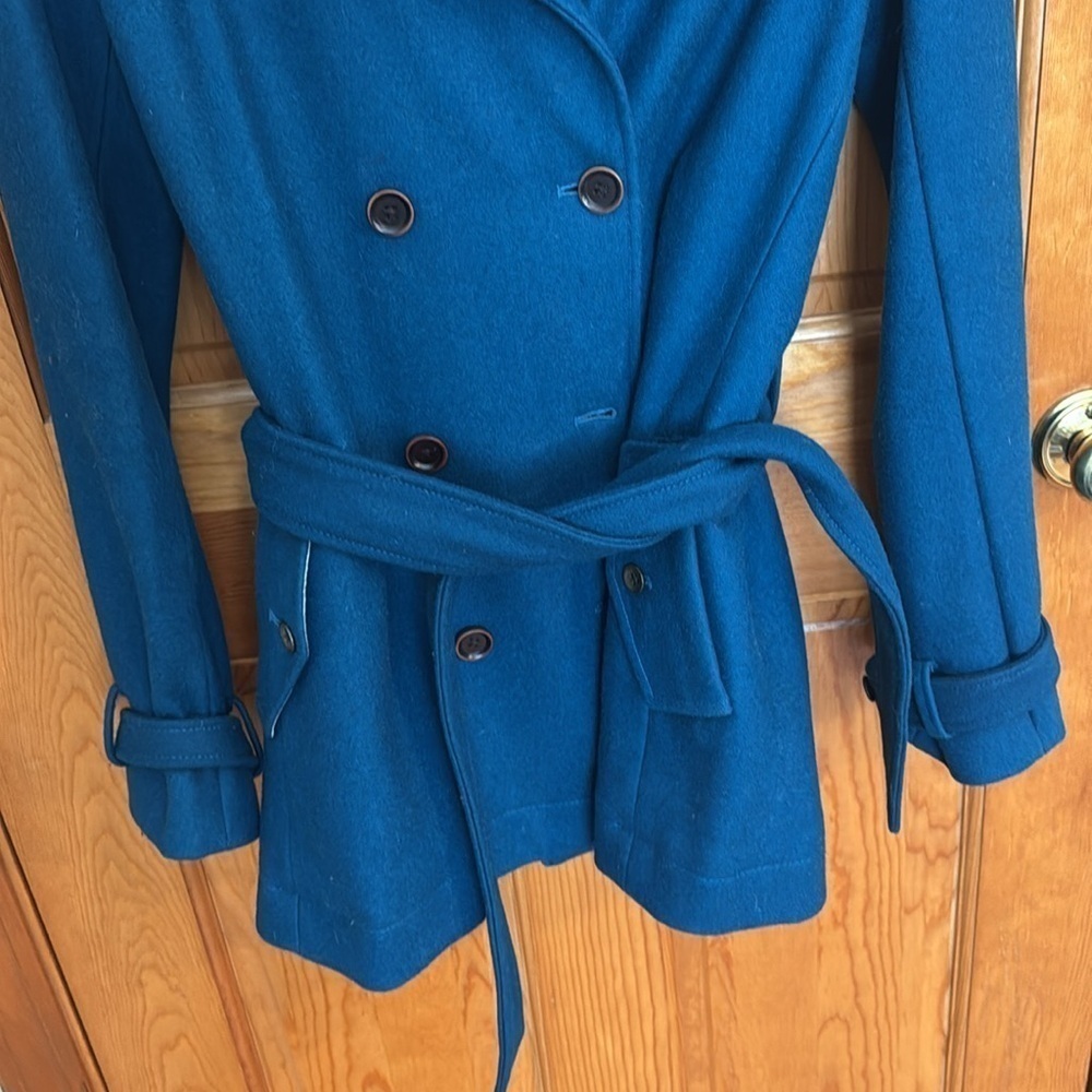 Blue wool coat from Anthropologie - Picture 6 of 12